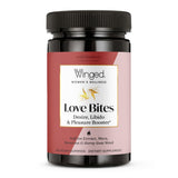 Gomitas Winged Wellness Love Bites en envase para bienestar íntimo.