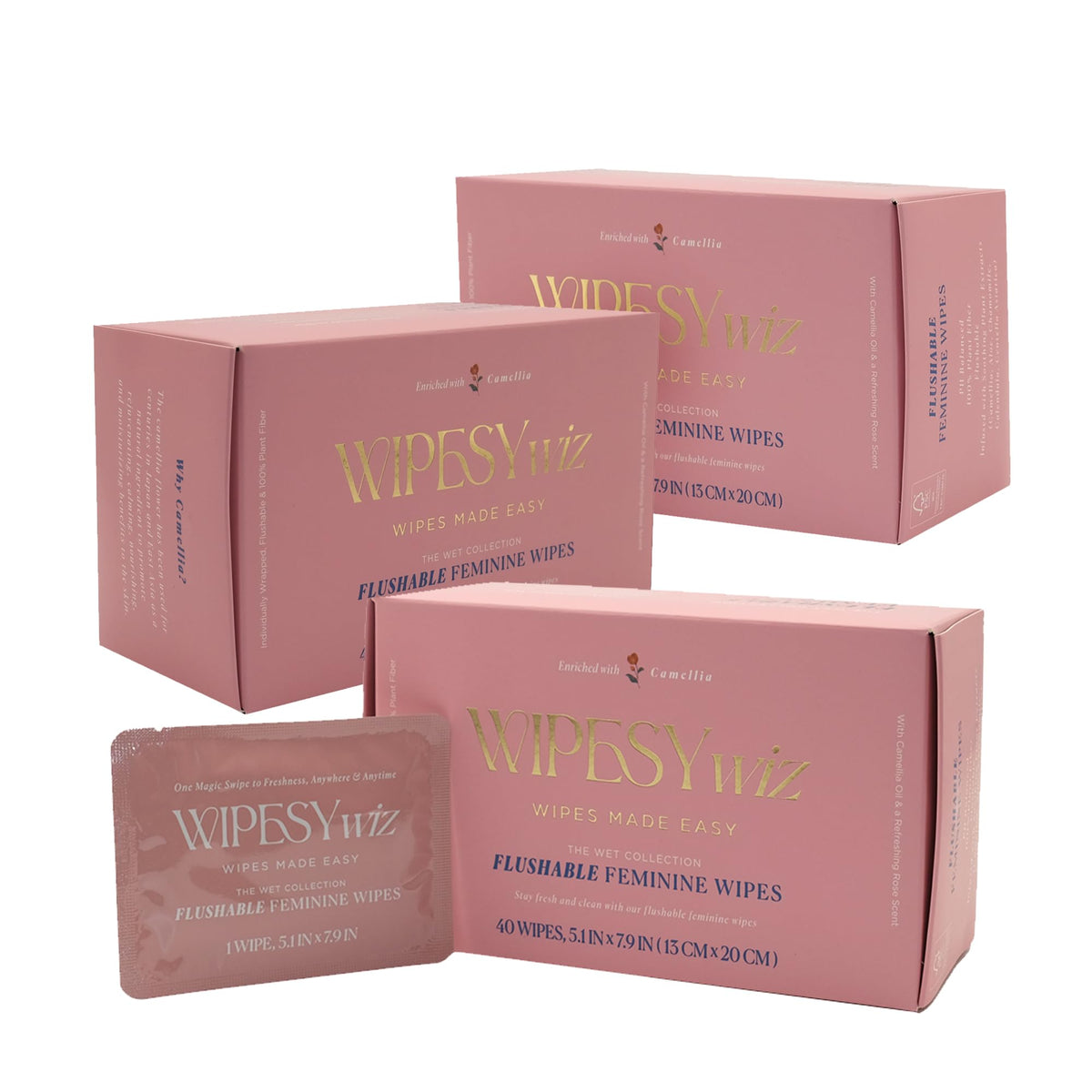 WIPESYwiz toallitas femeninas, paquete 120 unidades, higiene diaria portátil.