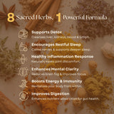 Wisdom Nutrition mezcla de hierbas orgánicas para apoyar digestión suave y detox natural.