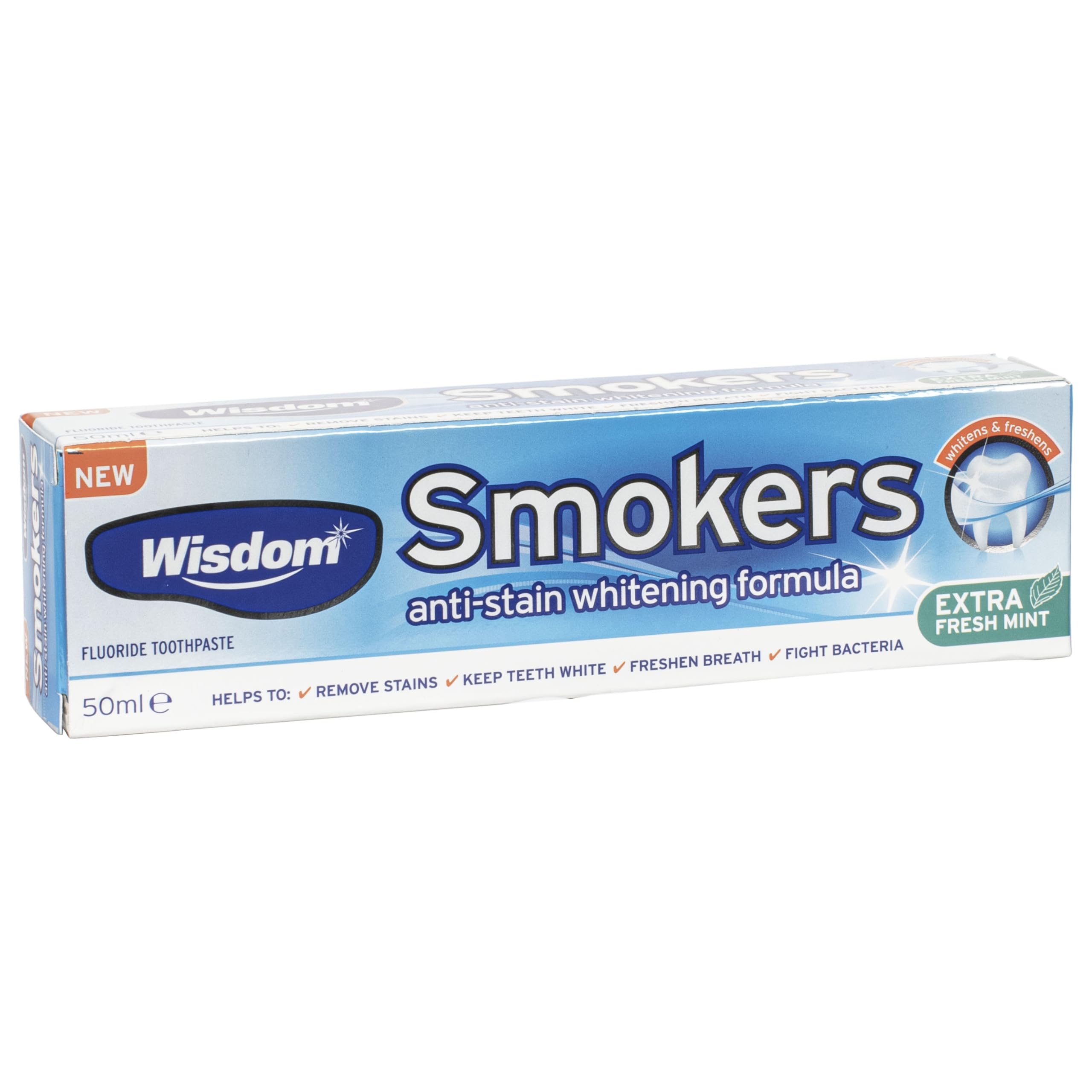 Pasta dental Wisdom Smokers, blanqueamiento suave para manchas