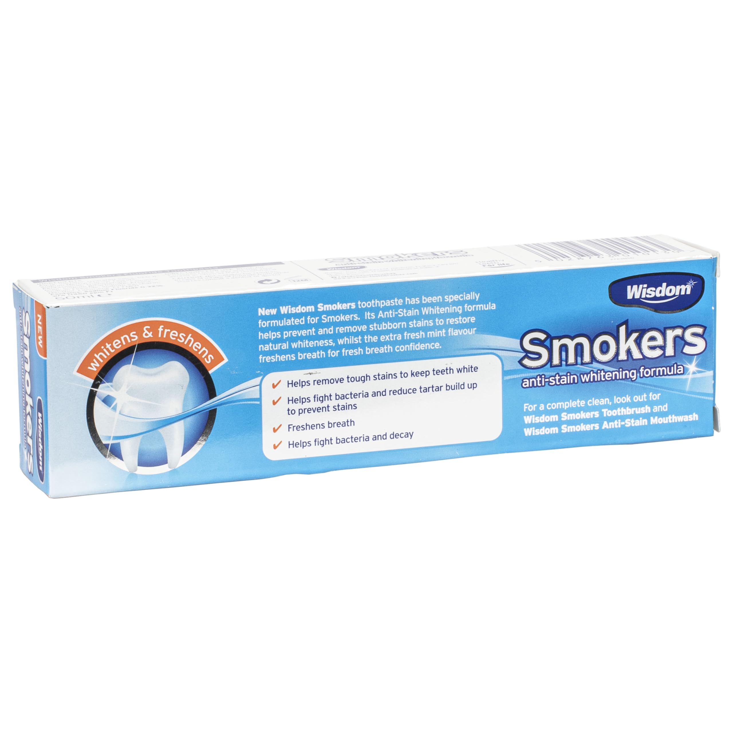 Wisdom Smokers, pasta dental con menta fresca para aliento