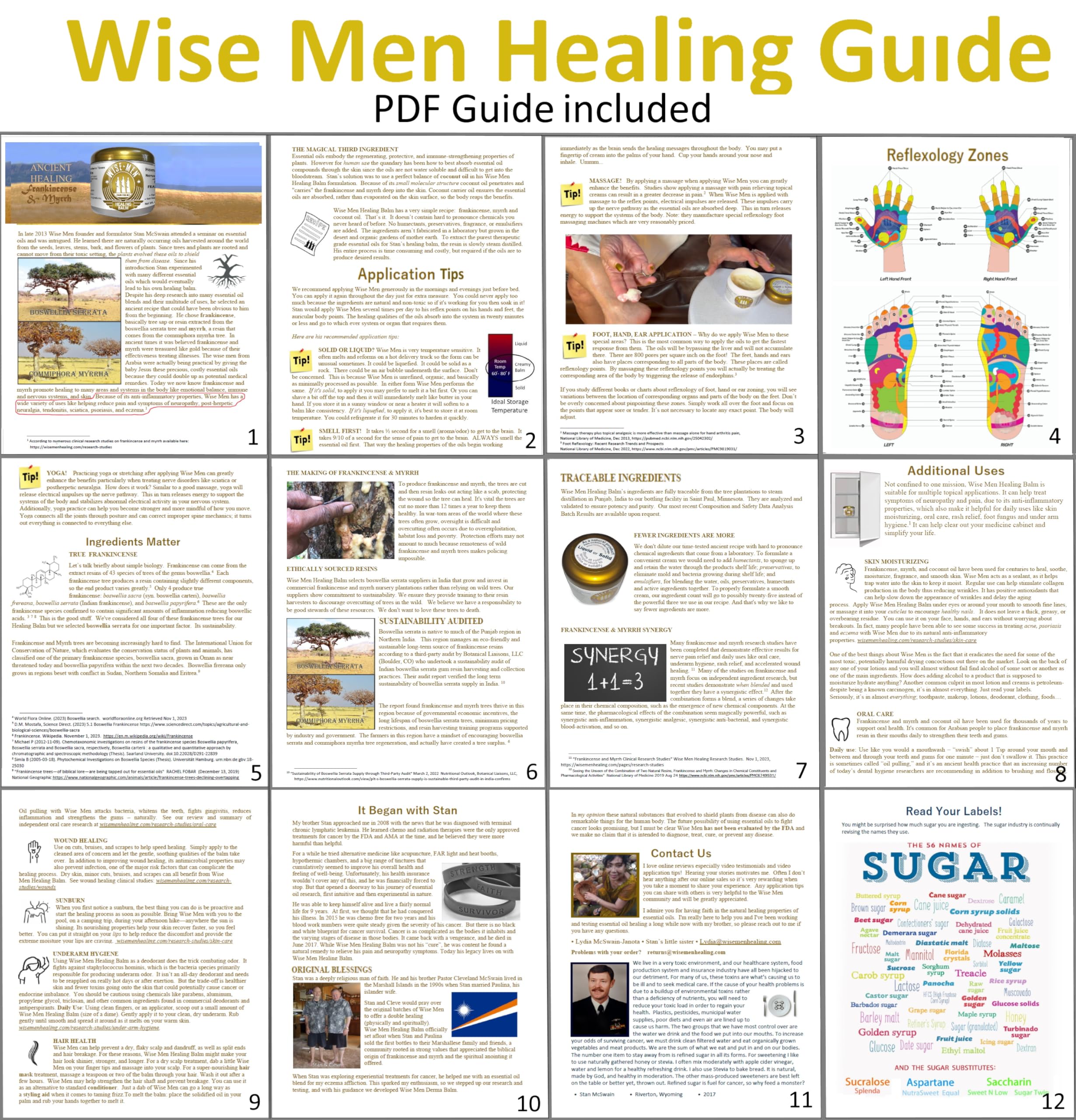 Wise Men bálsamo para ritual de relajación y cuidado de nervios