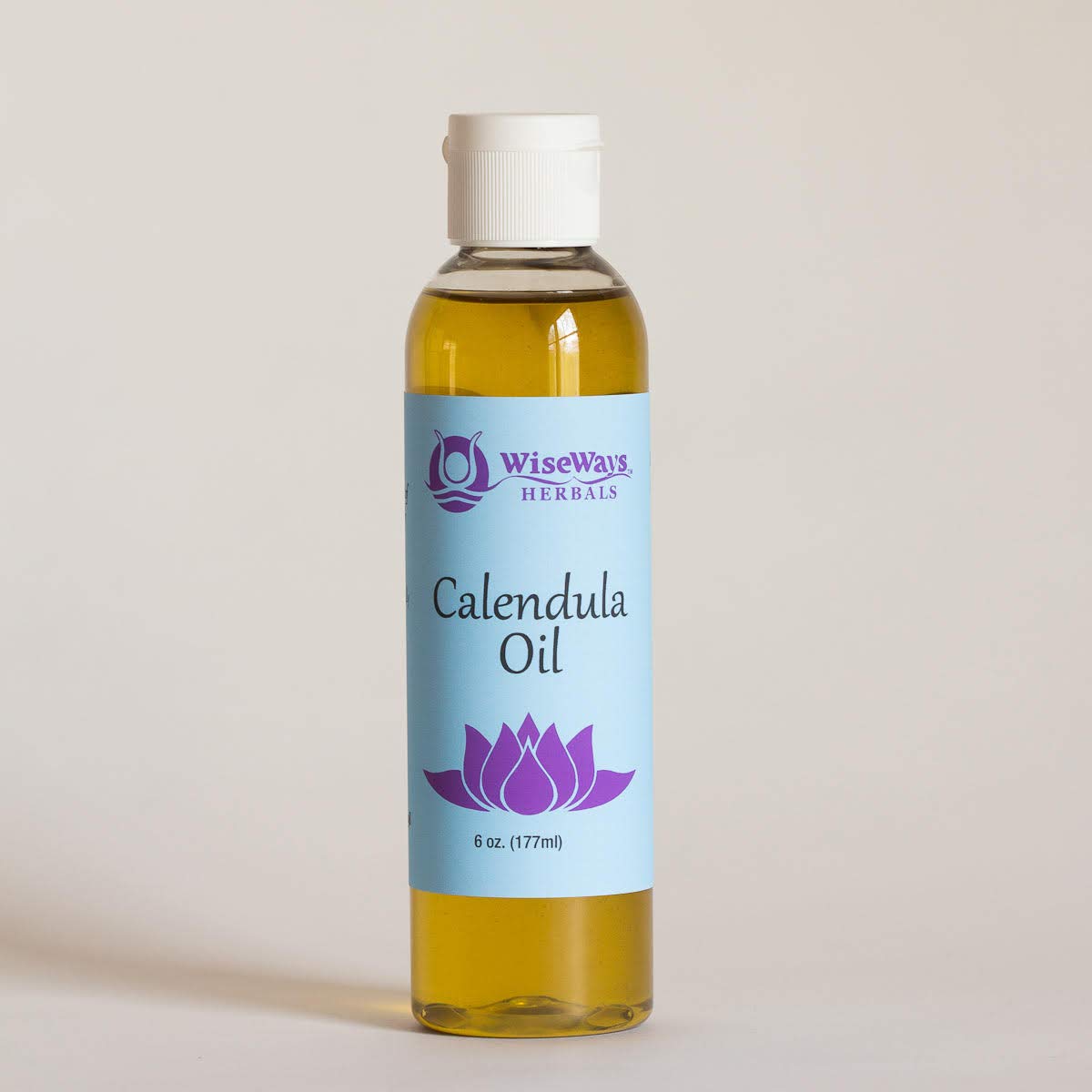 Wiseways Calendula Oil, botella-derrame, calma irritaciones leves de la piel