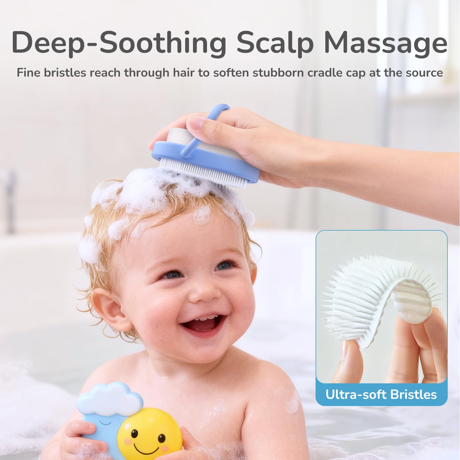 Wishbird mango antideslizante ofrece agarre seguro durante el baño