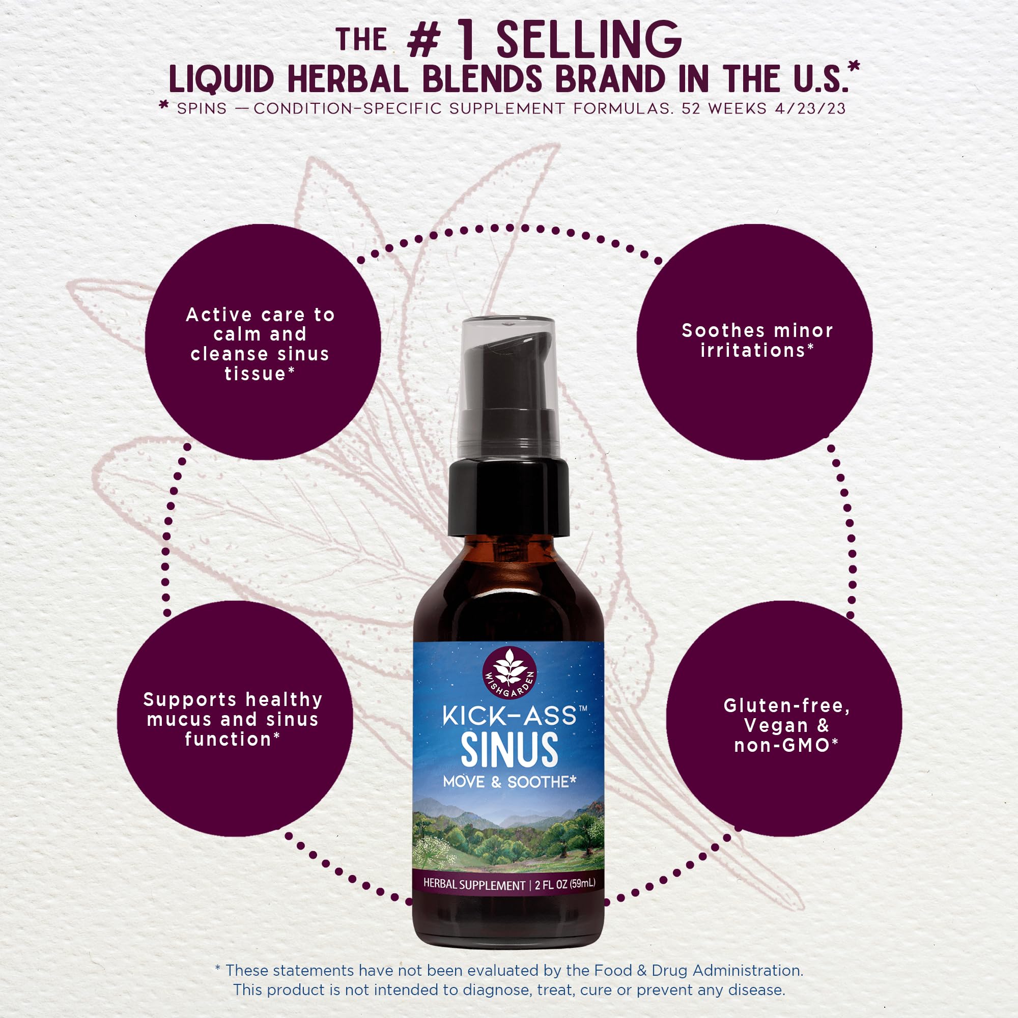 WishGarden Kick-Ass Sinus: extracto líquido para dosis personalizadas