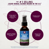 Etiqueta de Kick-Ass Sinus de WishGarden muestra ingredientes herbales.