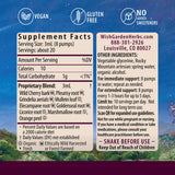 WishGarden Serious Cough: gotas-herbales-liquidas para consumo fácil, efecto rápido frente a irritación de garganta.