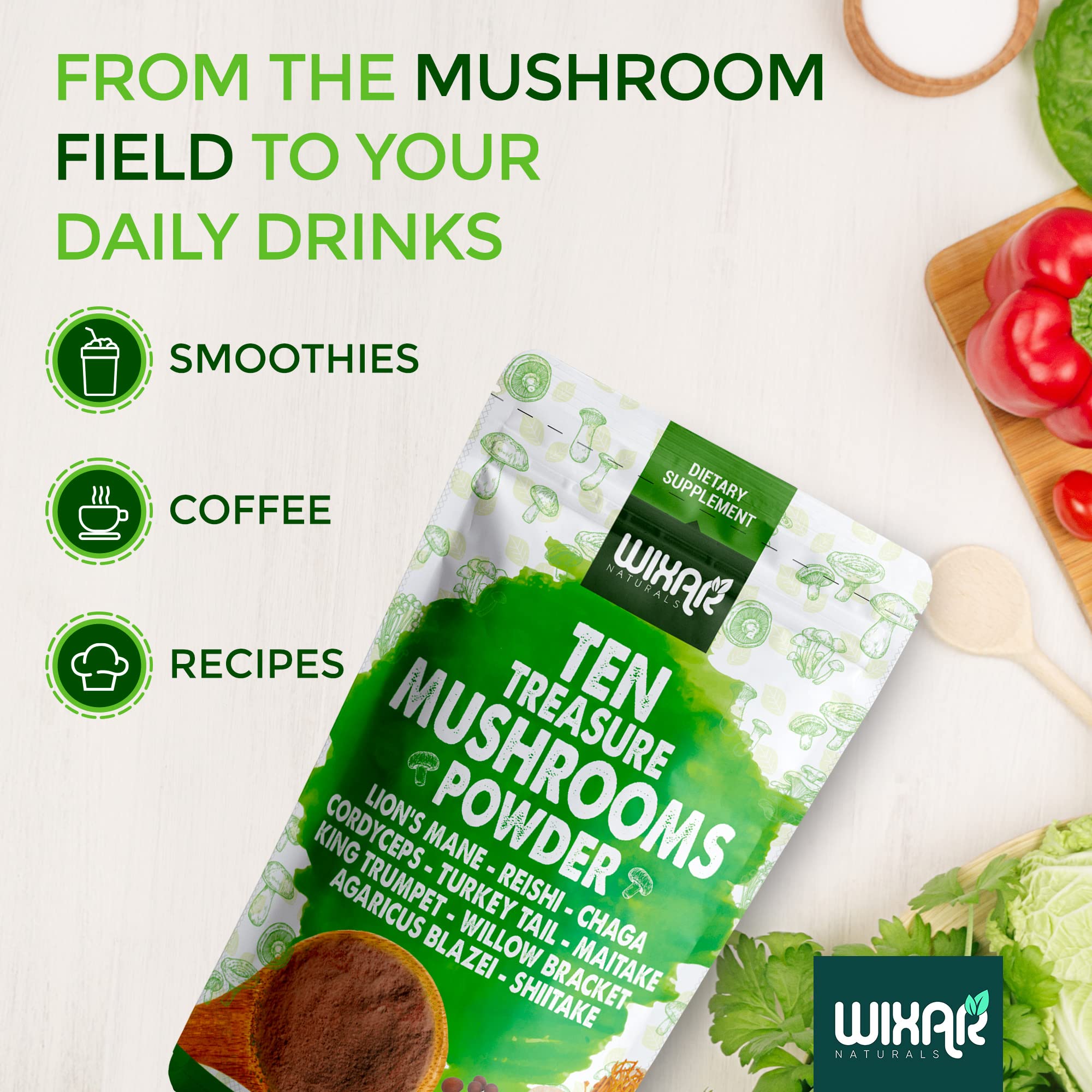 Wixar Naturals cordyceps militaris en polvo