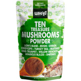 Wixar Naturals polvo de hongos Diez Hongos Tesoro para café, energía y enfoque