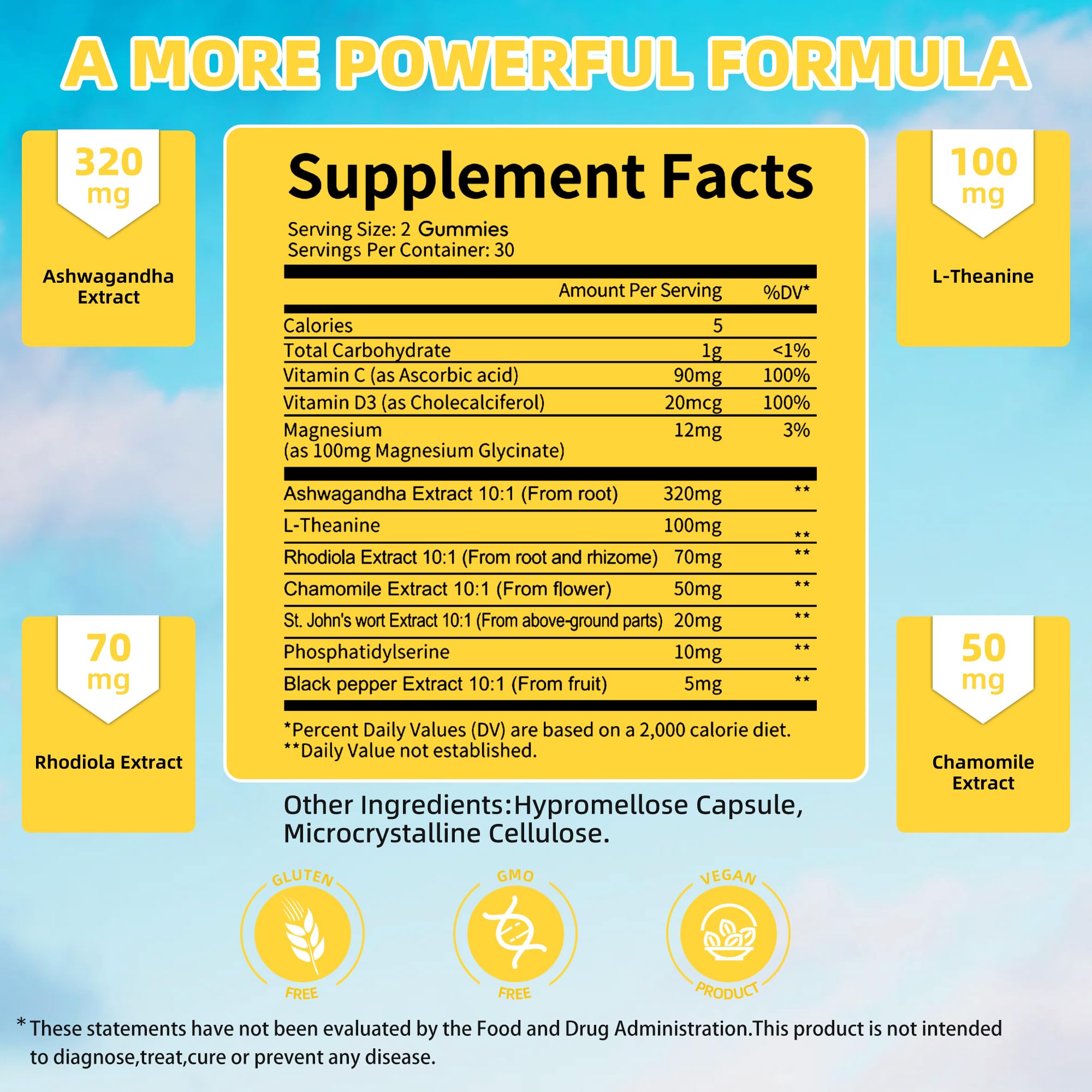 Etiqueta Wllbdloig destacando ingredientes clave para equilibrio hormonal.