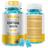 Gomitas cortisol Wllbdloig en frasco para apoyo diario frente al estrés.