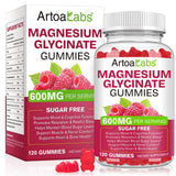WOJBALMN gominolas magnesio glicinato sabor frambuesa en bote para descanso diario