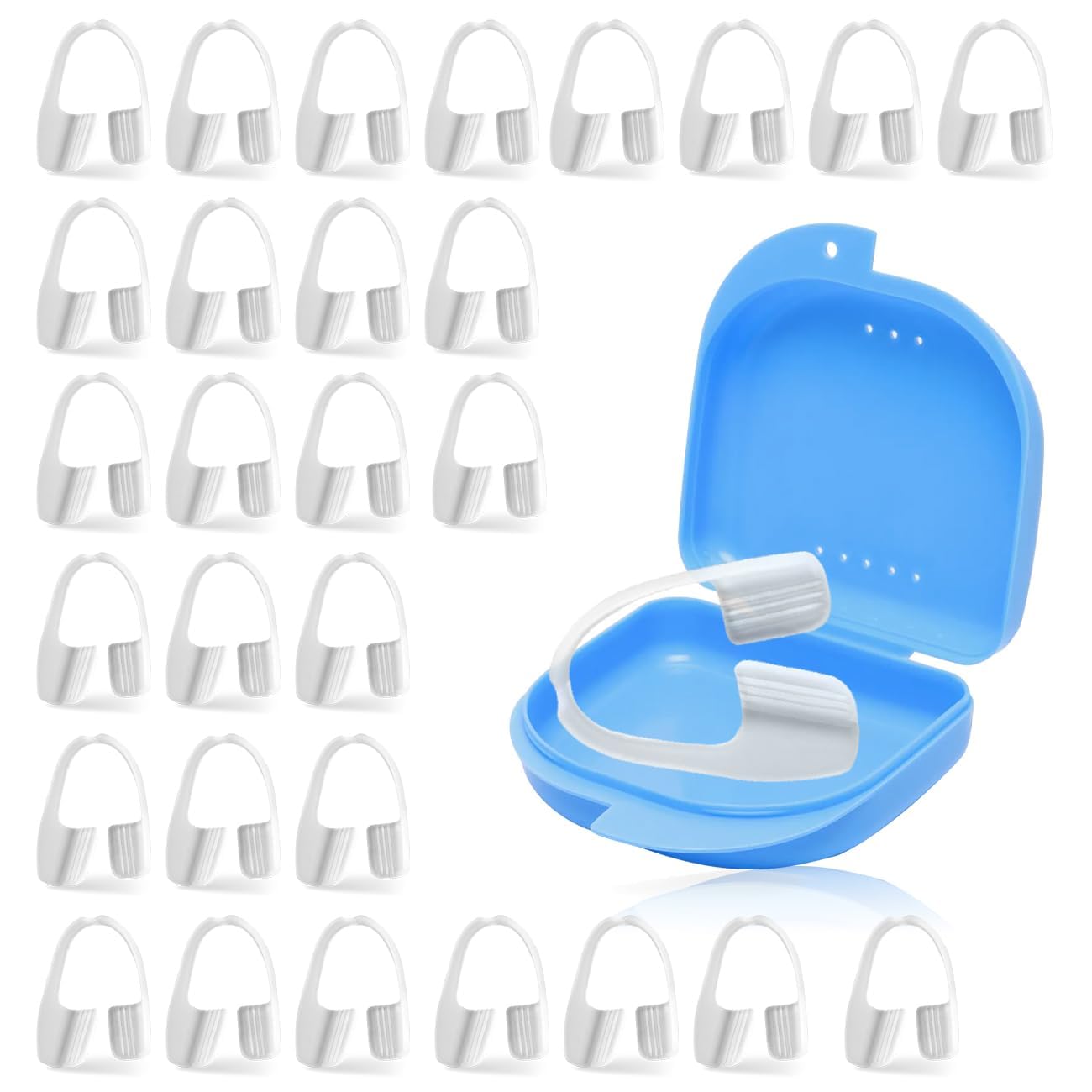 Protector bucal nocturno Wokyo con ajuste universal para varias tallas.