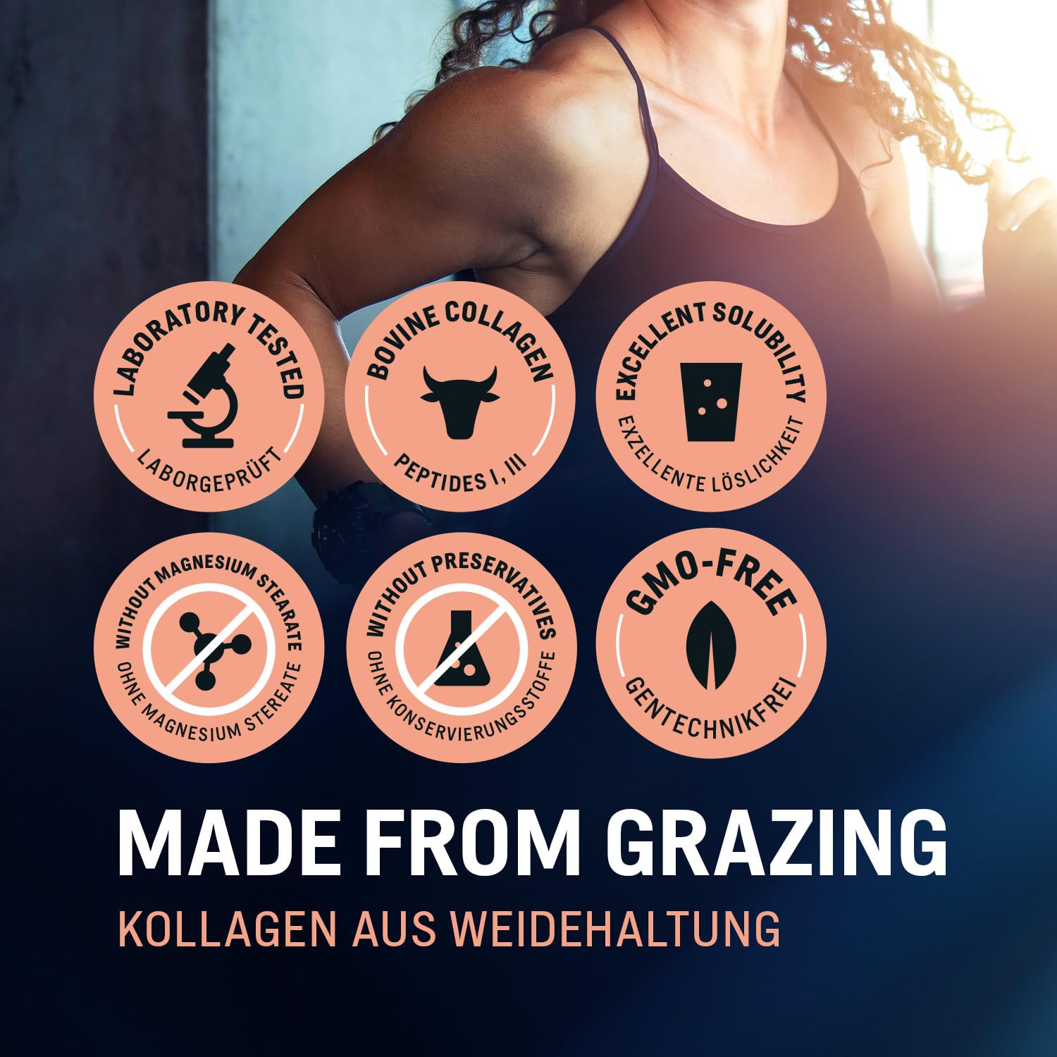 WoldoHealth Colágeno para uso diario en bebidas calientes o frías.