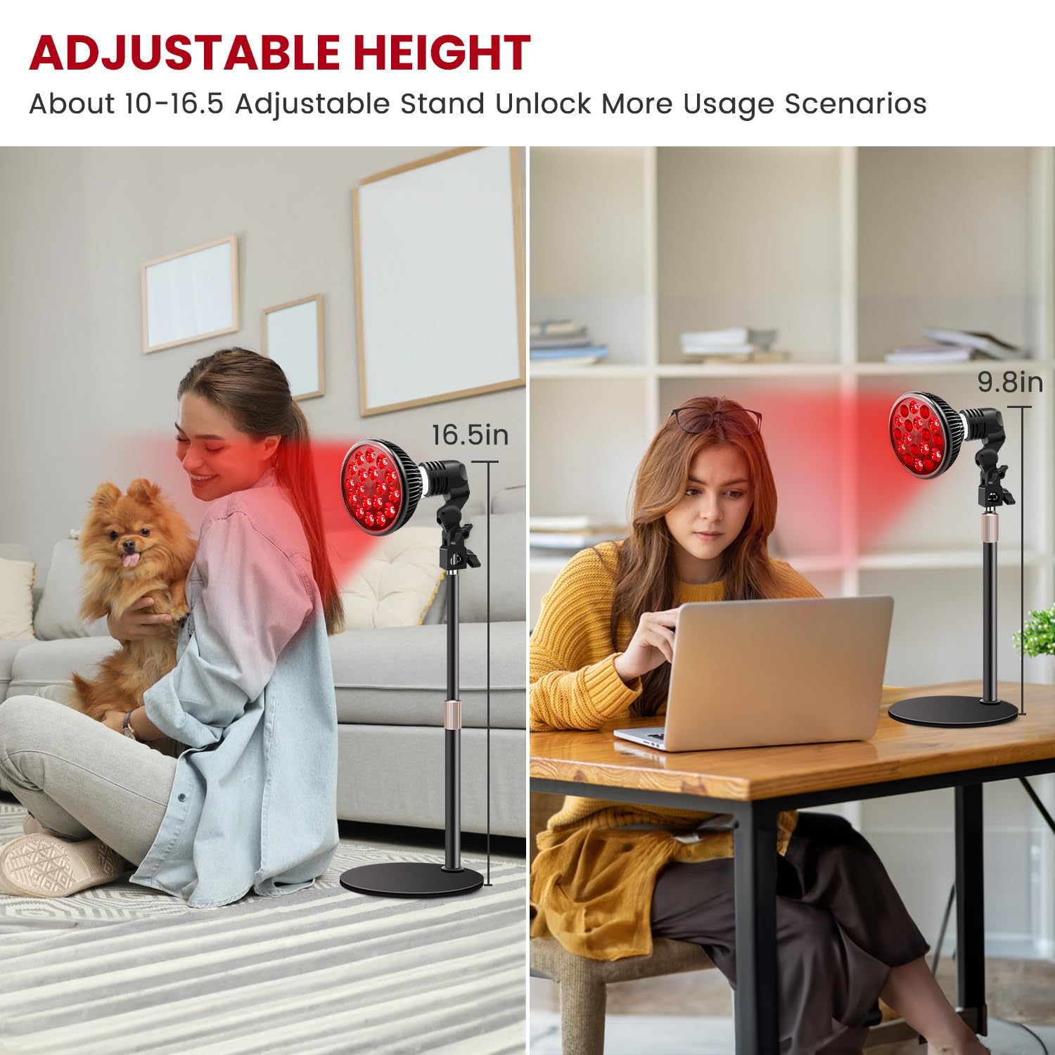 Soporte ajustable de Wolezek para orientar la luz en casa.