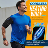 WoloyHeatie banda de calor con luz roja 660nm/850nm para masaje térmico suave.