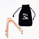Wonder Care raspador de lengua de cobre, juego de 3 piezas con bolsa.