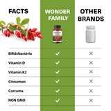 Vitamina D3 y K2 en WONDER FAMILY Berberine