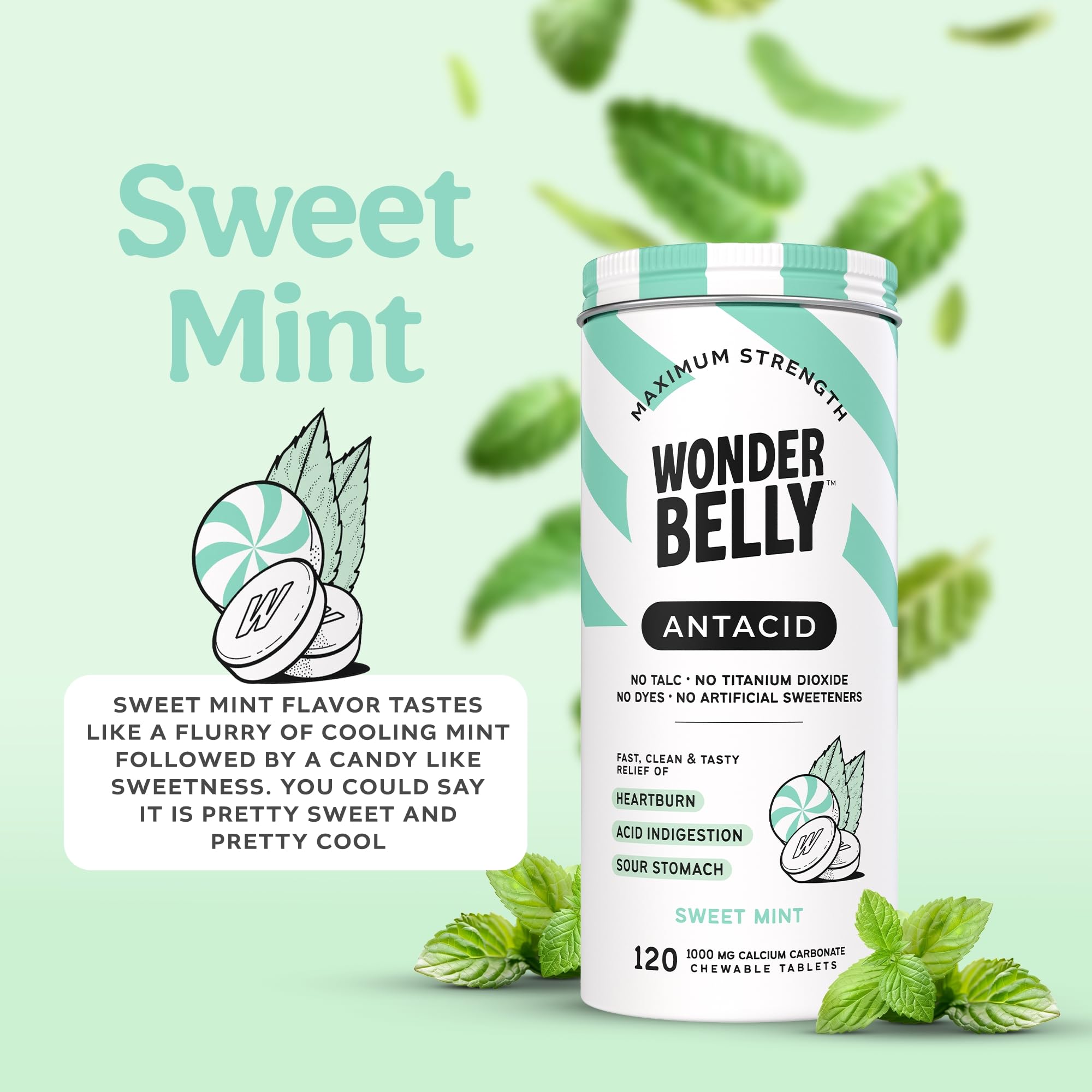 Ingredientes limpios en Wonderbelly antacido para consumo responsable.