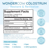 WonderCow colostro sobres porciones portátiles para viajes