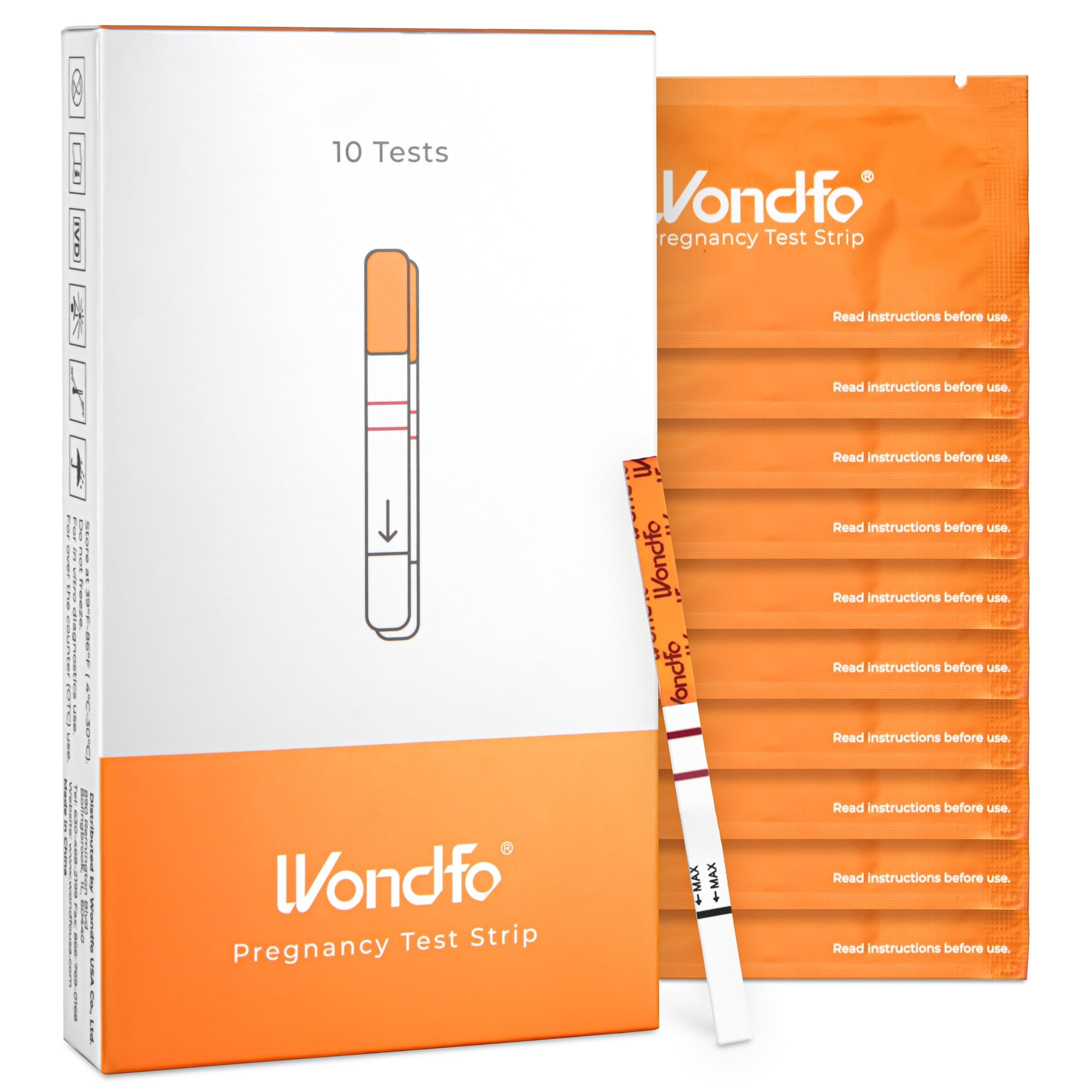 Prueba de embarazo Wondfo 5mm lectura rápida de resultados