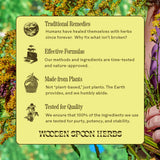 Wooden Spoon Herbs Tranquility Tonic, escena nocturna para apoyar la tranquilidad antes de dormir