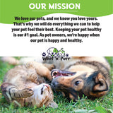 Gato cómodo gracias al alivio de Woof 'n' Purr