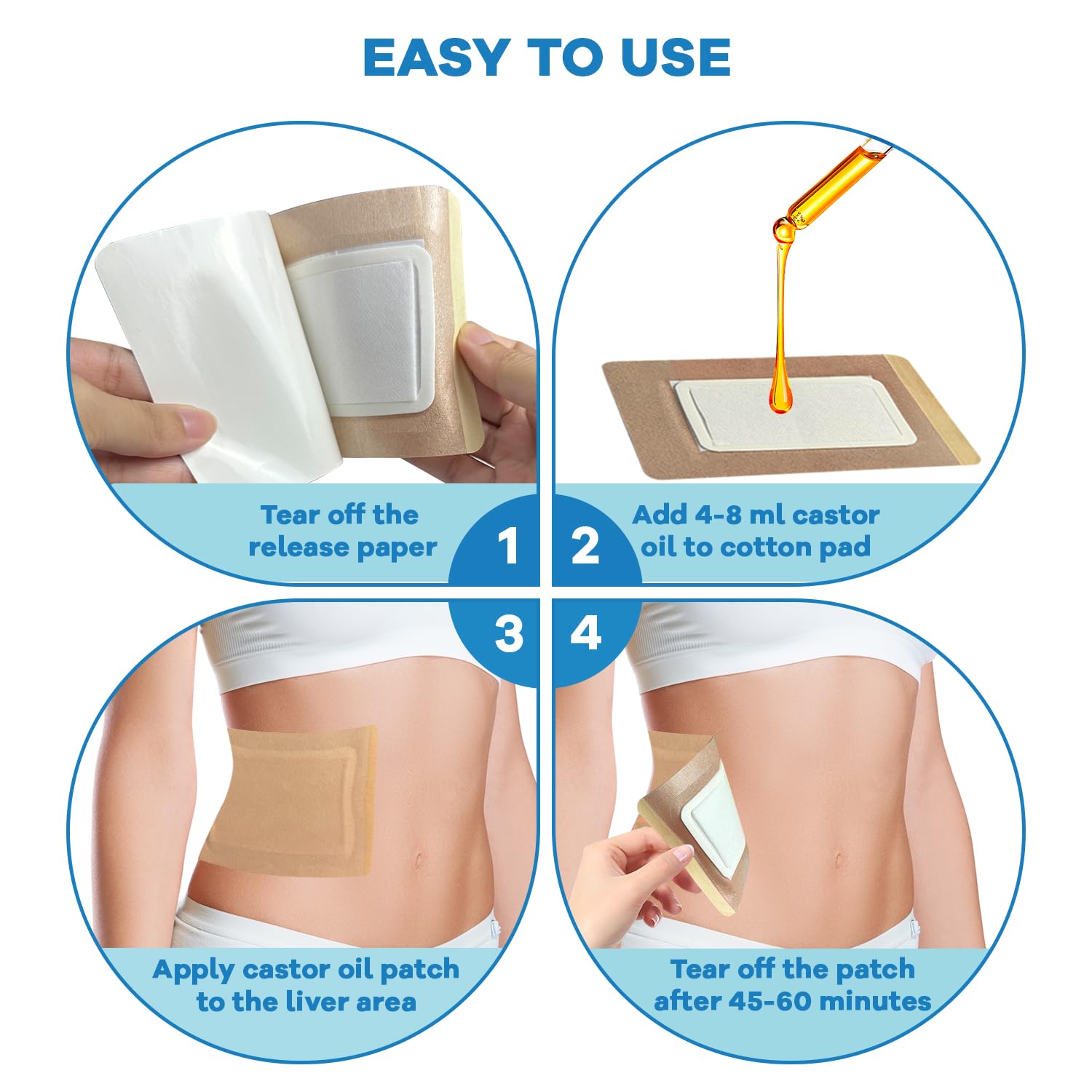 WOOWME pack desechable para ombligo, cambio rápido sin lavado.