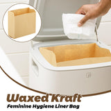 WOPPLXY: material kraft marrón de alta calidad en bolsas higiénicas
