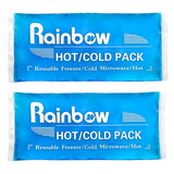 WORLD-BIO compresas hielo suaves, dos unidades reutilizables para alivio localizado.