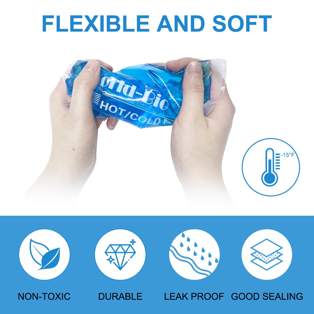 World-Bio: gel frío flexible para rodilla, ideal durante la recuperación suave.