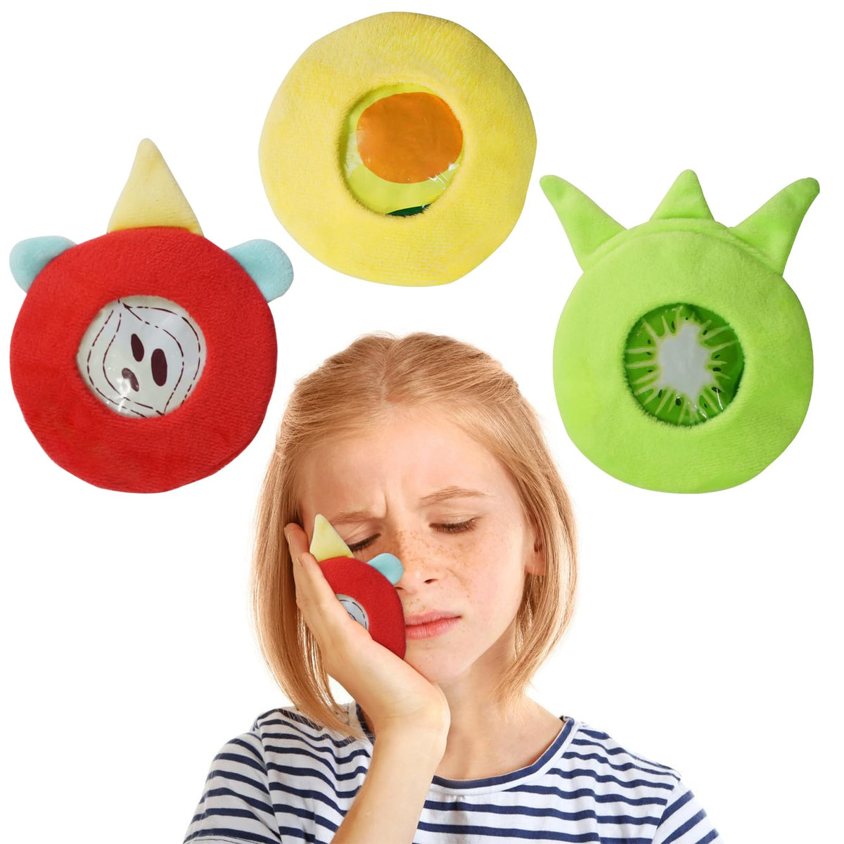  WORLD-BIO Kids Ice Pack oso con forro removible para alivio cómodo