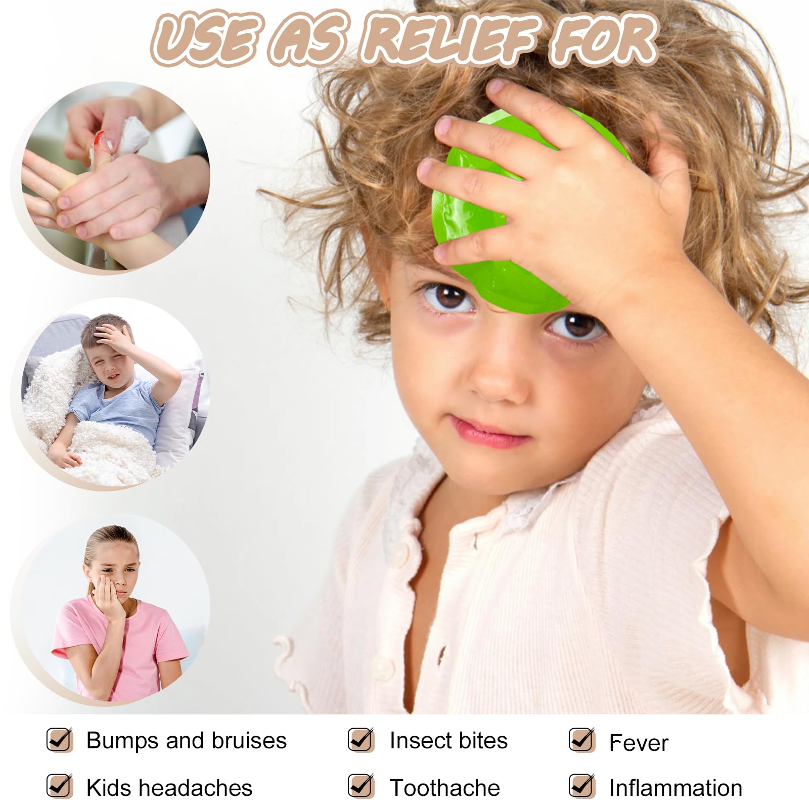  WORLD-BIO Kids Ice Pack payaso con forro removible para piel sensible