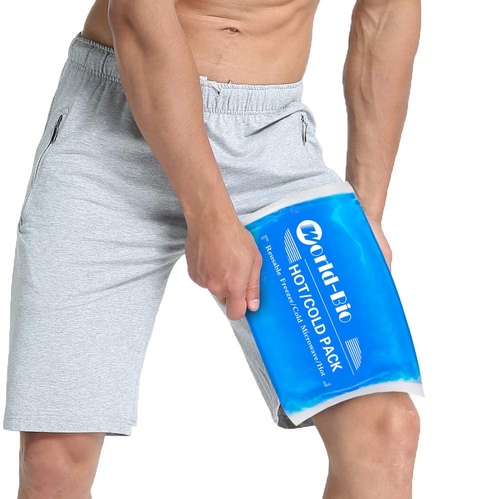 WORLD-BIO paño hielo gel grande brazo: alivio de dolor y inflamación muscular.