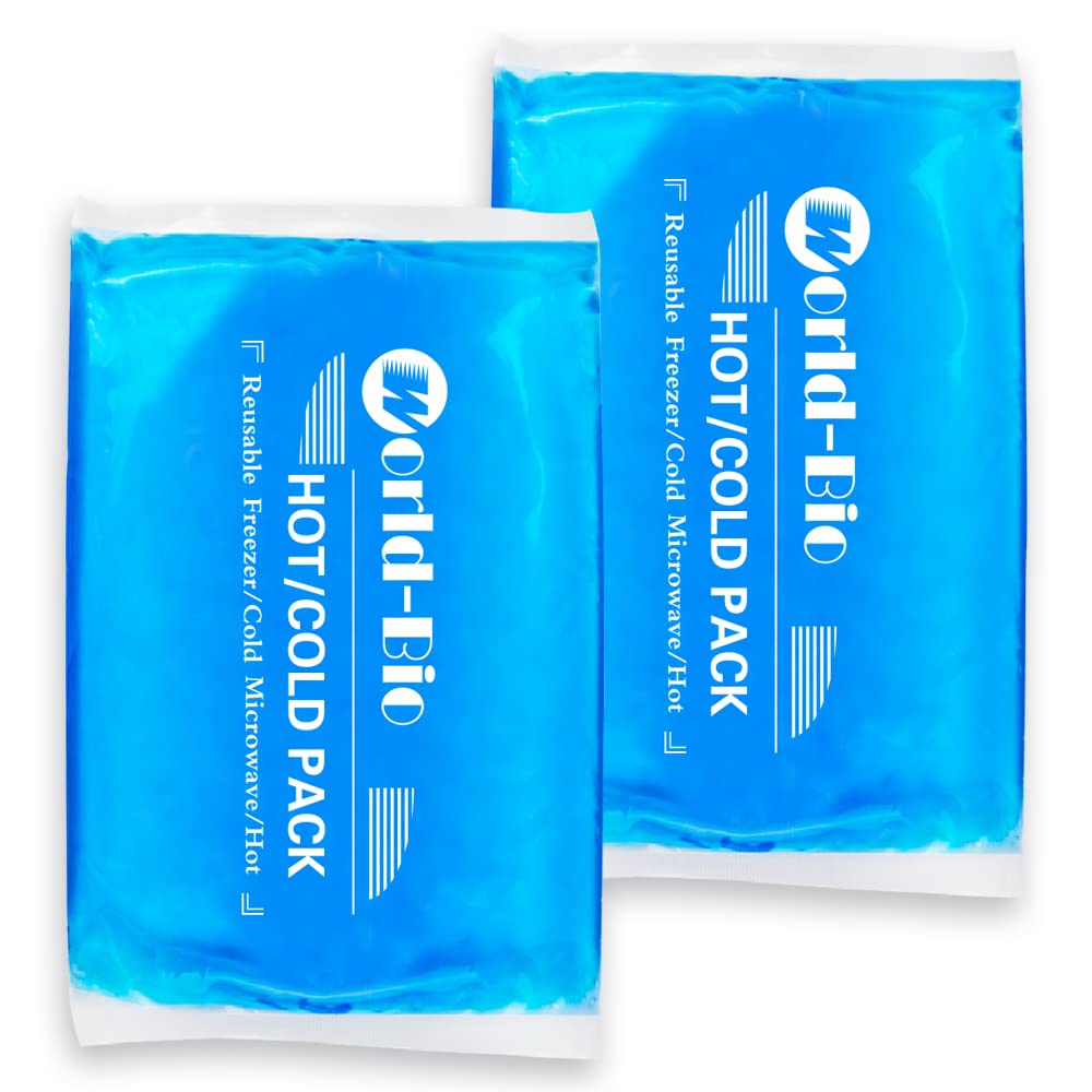 WORLD-BIO paño hielo gel grande cuello: terapia fría para alivio de tensiones.
