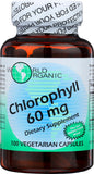 World Organic Clorofila 100 mg cápsulas en botella para uso diario