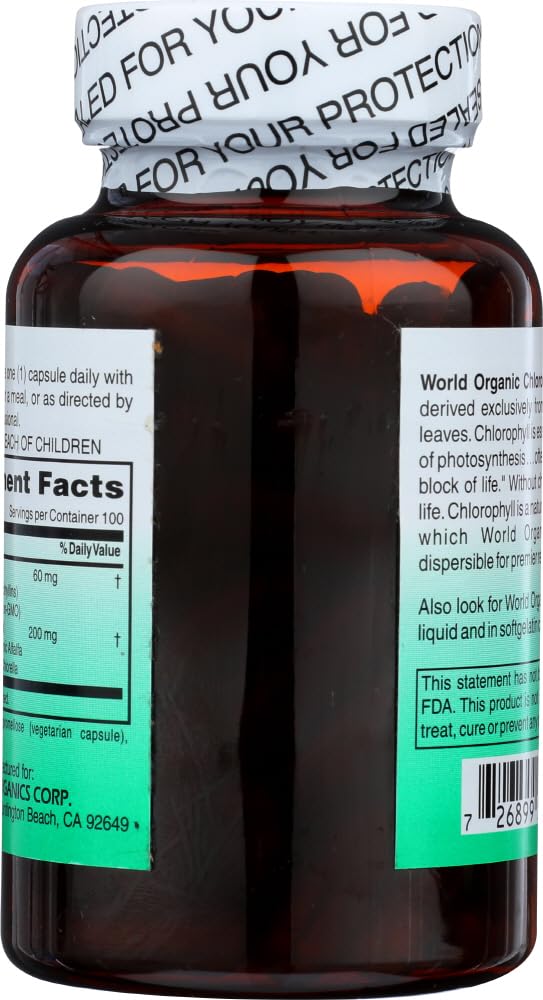 World Organic Clorofila 60 mg, dispersión en agua lista para consumo