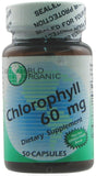 World Organic Clorofila 60 mg cápsulas, uso diario para energía sostenida