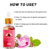 Aceite Yoni de Wovarkie: aplicación diaria para cuidado suave y agradable.