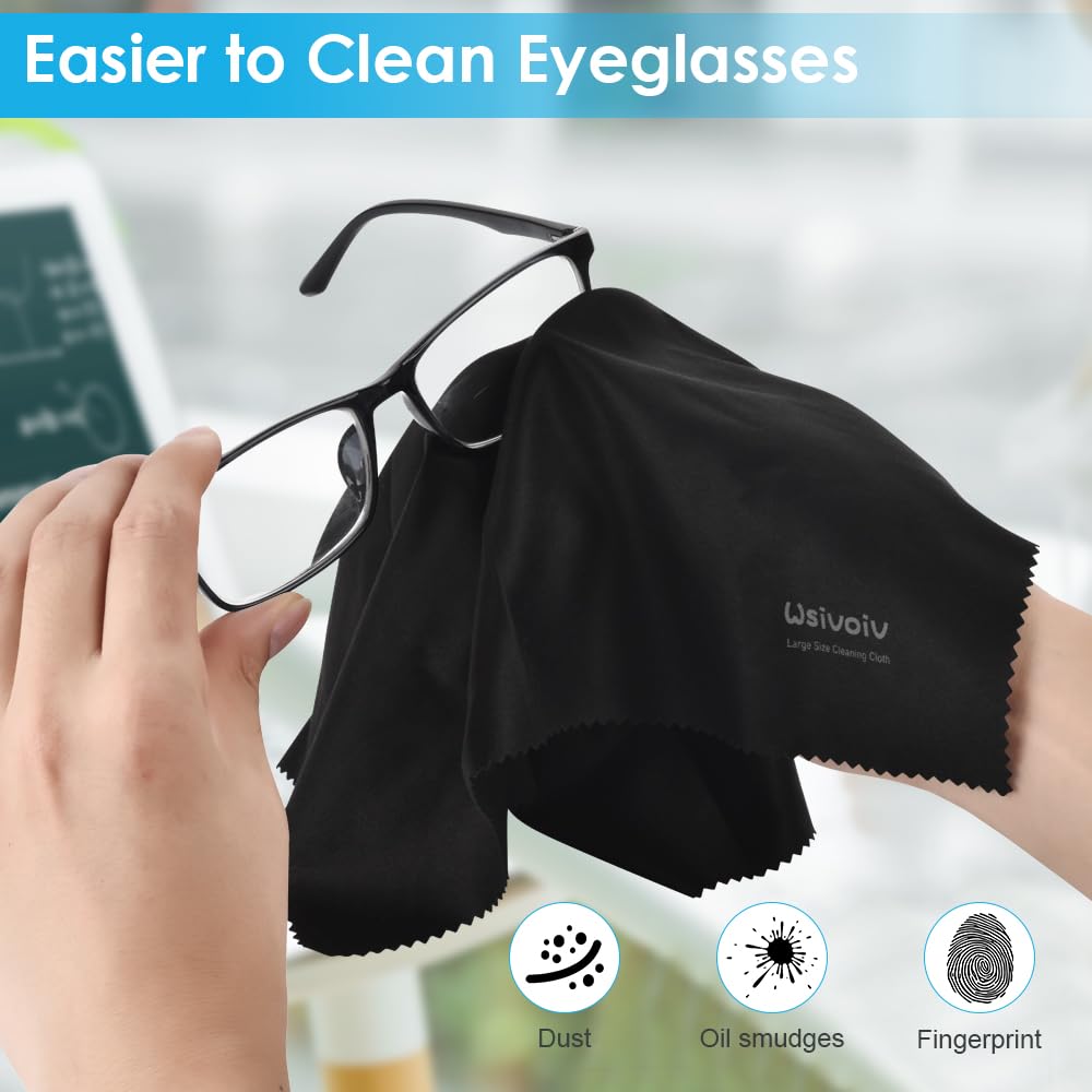 Wsivoiv: microfibra suave para anteojos, cómodo de sostener