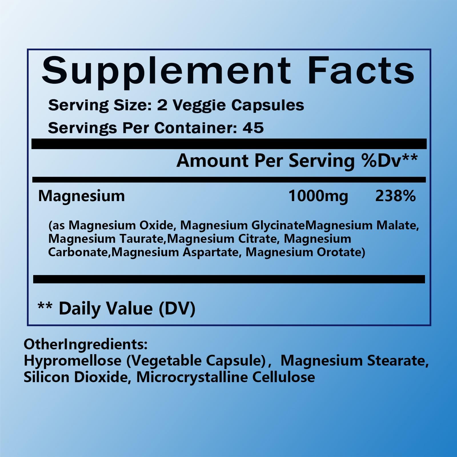 Cápsulas Nutrapure: muestra del formato multiforme de magnesio