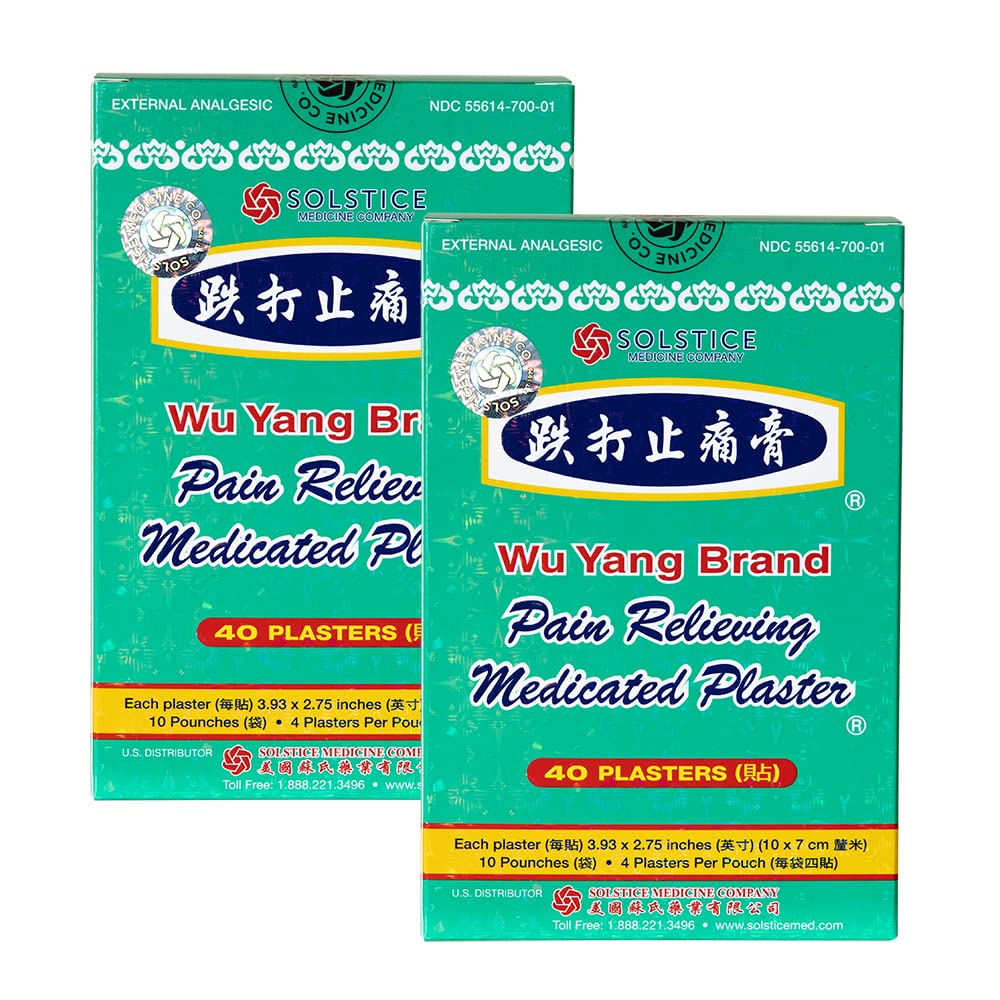 Parche medicado Wu Yang Brand para dolor muscular