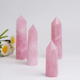 WUYOUSHI torre cristal de cuarzo rosa regalo para principiantes
