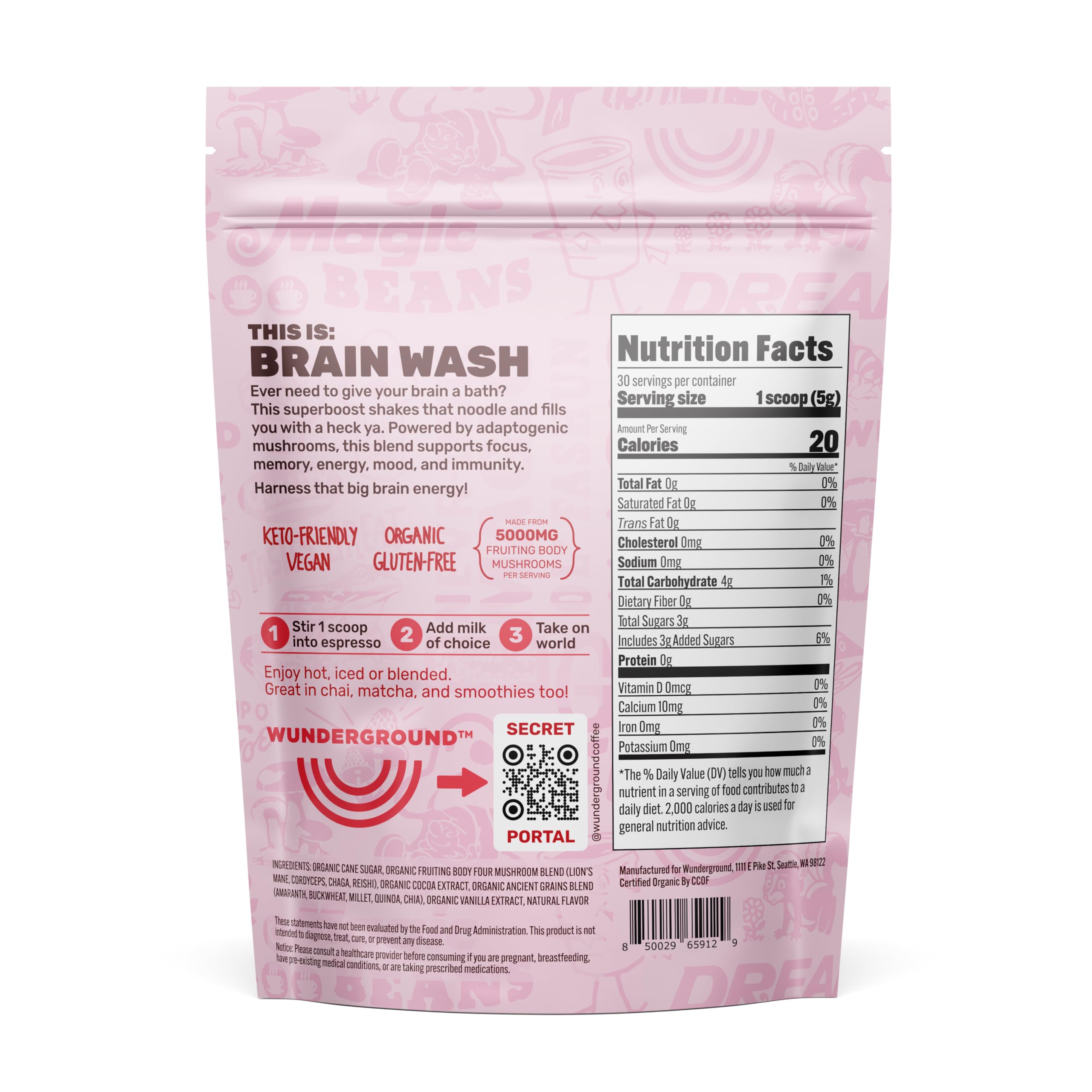 Wunderground Brain Wash: Cordyceps en primer plano para energía