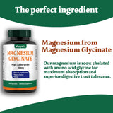 Wurwia Magnesium glicinato, uso diario recomendado y mayor absorción en cápsulas.