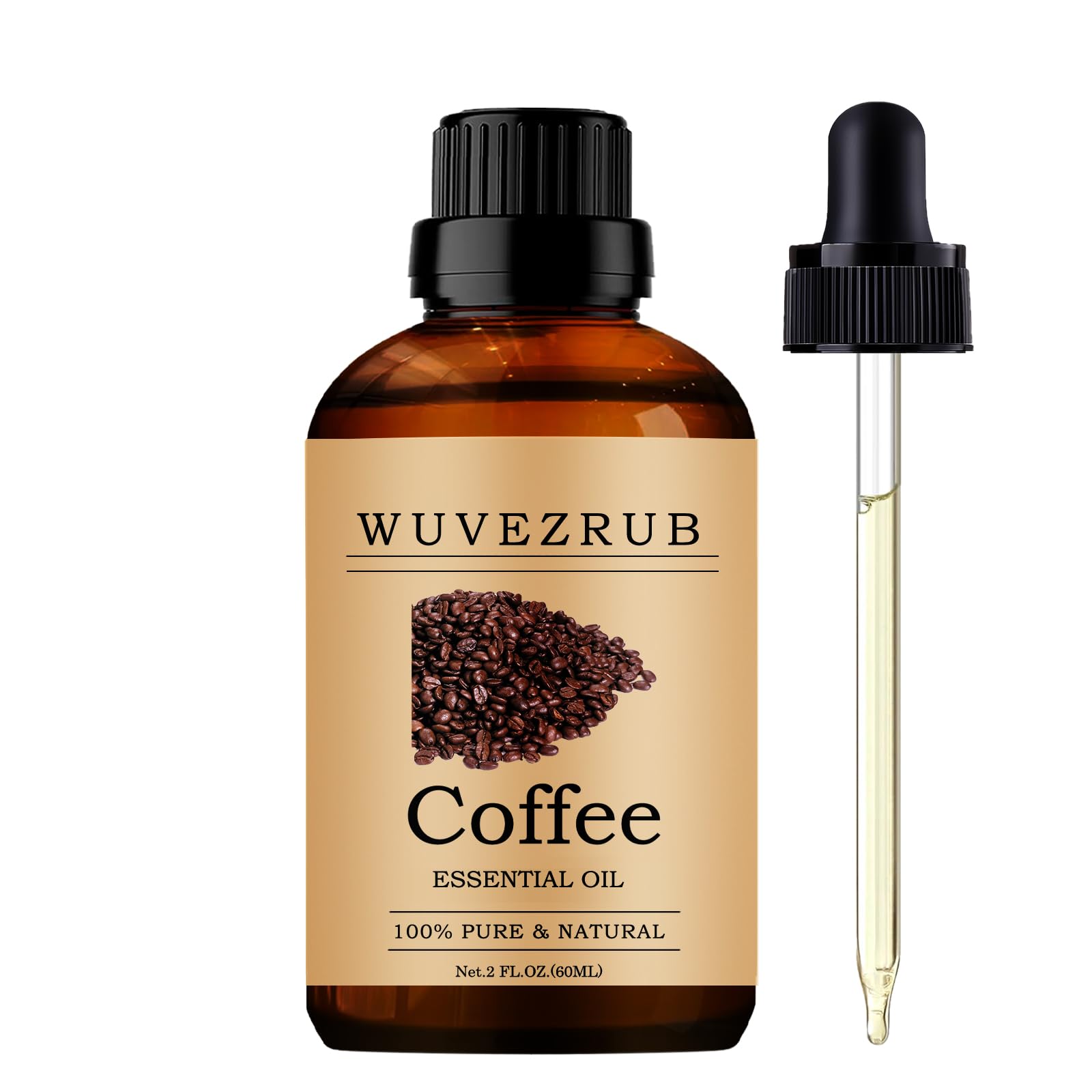 Wuvezrub Aceite Esencial de Café para difusor, ambienta espacios con aroma suave