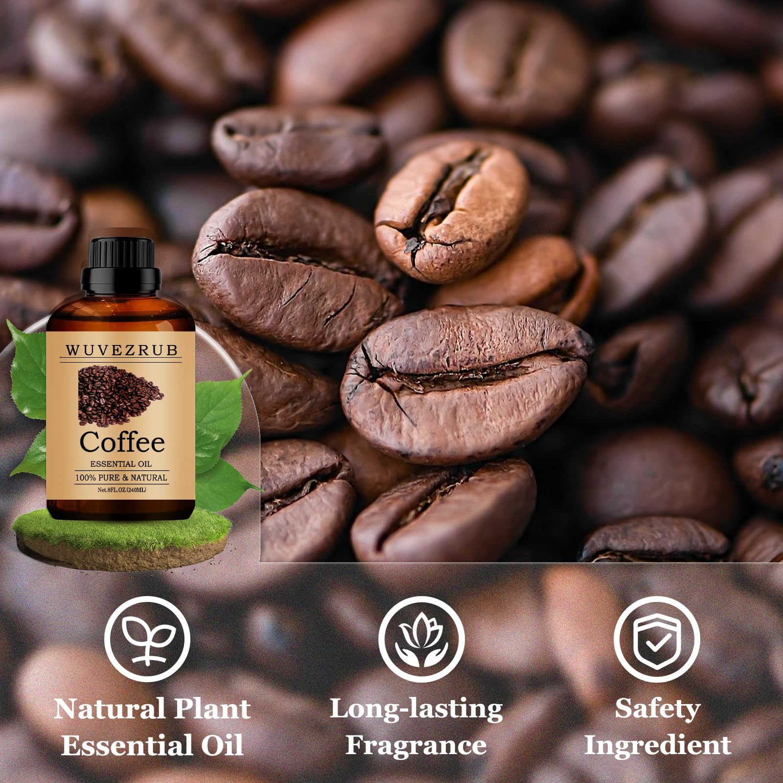 Wuvezrub aceite de café para hacer velas, jabones y lociones.
