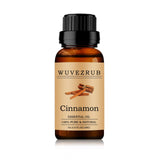 Wuvezrub aceite esencial de canela en botella de 10 ml, aroma puro y natural.