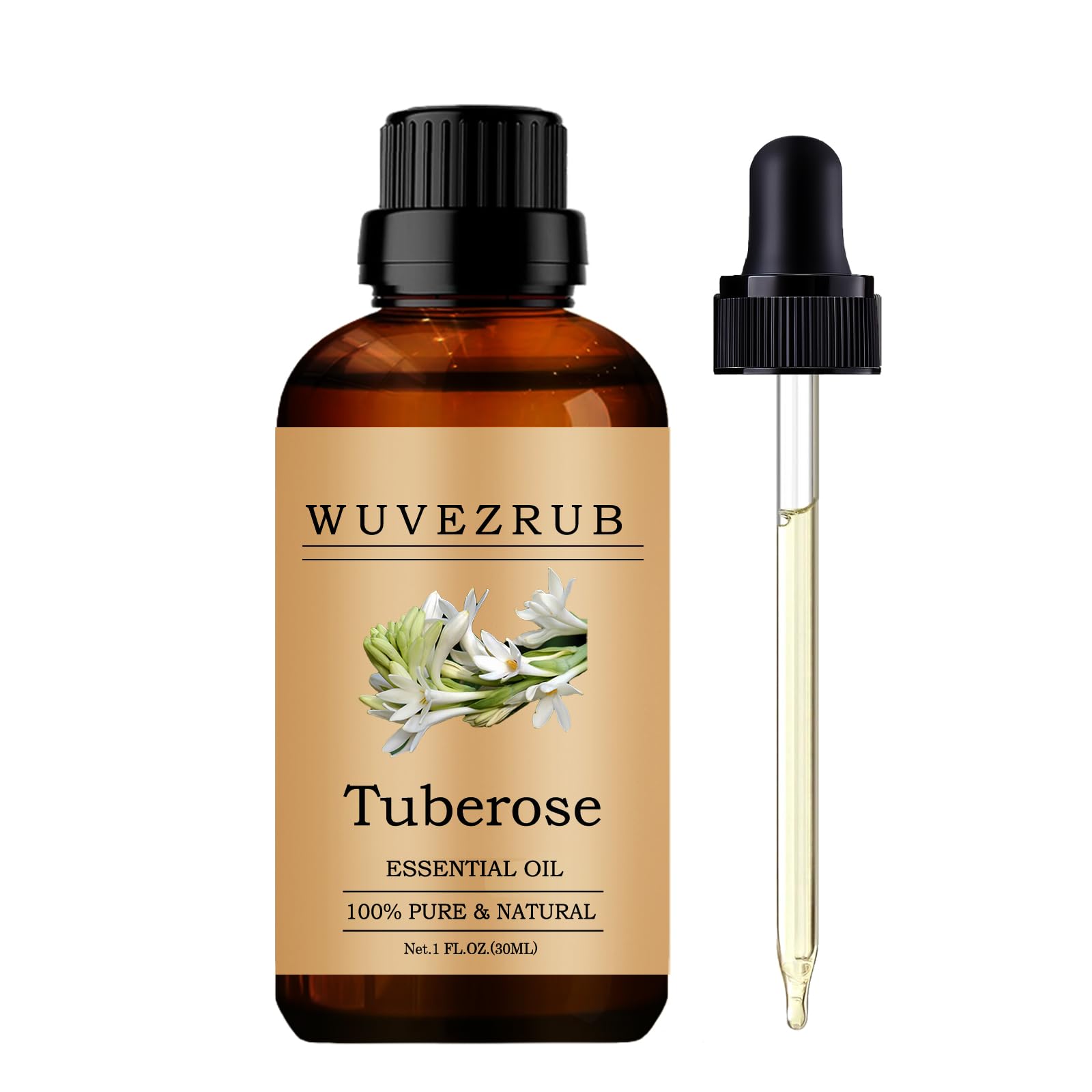 Wuvezrub Aceite Esencial Tuberosa en botella de 30 ml para perfumar espacios.