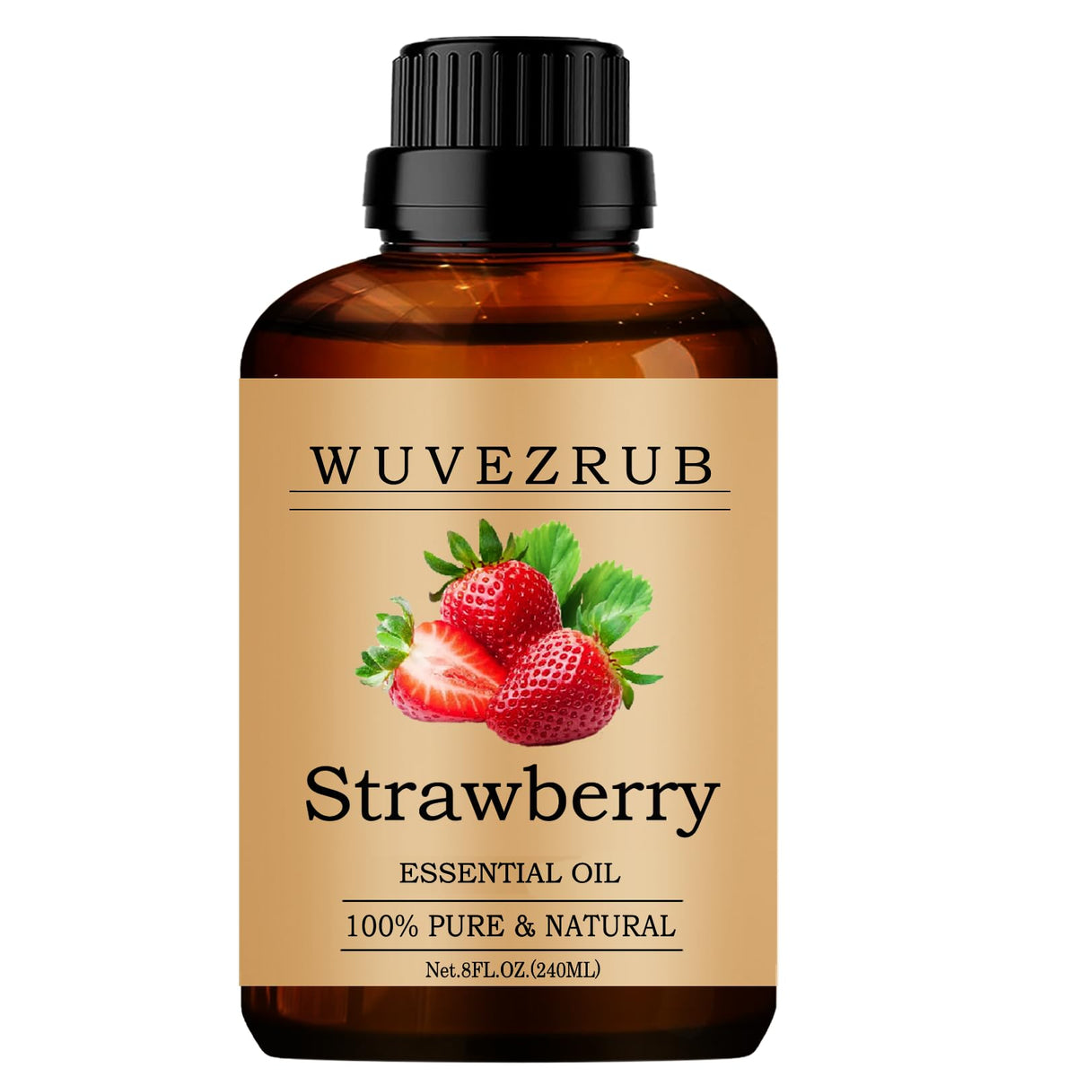 Wuvezrub aceite de fresa: botella lista para difusor y aromaterapia